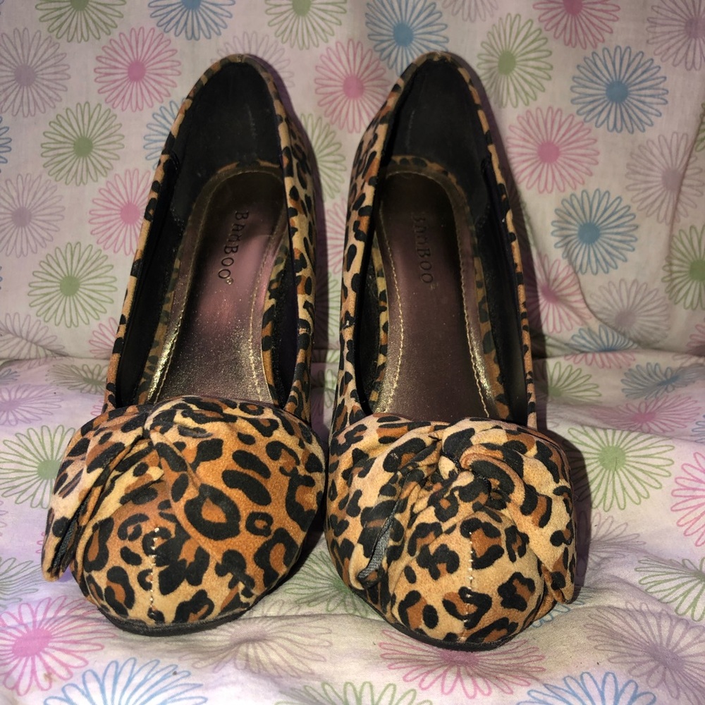 Leopard heels